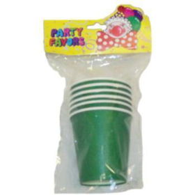 6 Pack 6 Oz Green Party Cups Case Pack 72green 