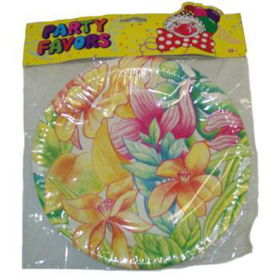 9" Flowered Party Plates Case Pack 144flowered 