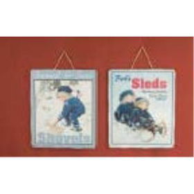 Wood Retro Christmas Signs Case Pack 16wood 