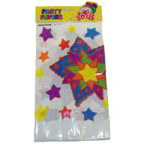 Star Pattern Plastic Table Covers 54" X 72" Case Pack 72star 