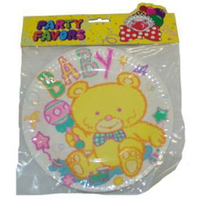 6 Count 7" Paper Plates with Baby Shower Theme Case Pack 144count 