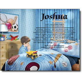 Personalized Prints- Boy Bedtime Prayers Case Pack 10personalized 