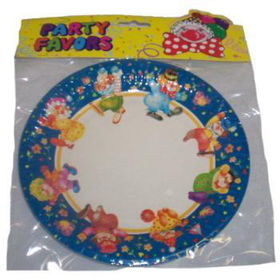 6 Count 7" Paper Plates with Clowns Birthday Case Pack 144count 