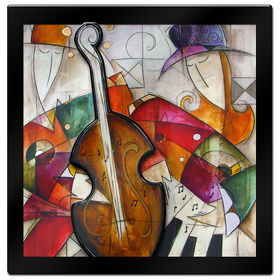 Jam Session II by Eric Waugh - 3-D Laminated Art 41 x 41jam 