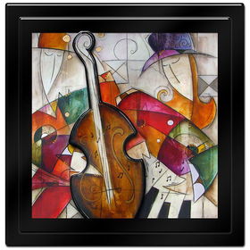 Jam Session II by Waugh 3-D Framed Laminated Art 45 x 45jam 