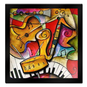 Jazz It Up II by Eric Waugh 3D Mounted Laminated Art 41 x 41jazz 