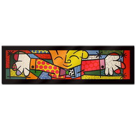 The Hug by Britto - Laminated Wall Ready Art  62 x 19hug 