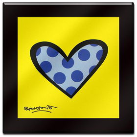 Bee Bop Love by Britto - 12 x 12 Laminated Wall Ready Artbee 