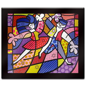 Fun Passion by Britto Laminated Wall Ready Art  35 x 31fun 