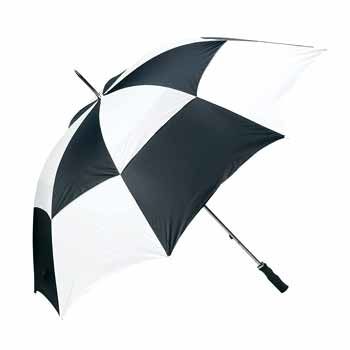 All-Weather 60"" Black and White Vented Umbrellaweather 