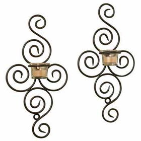 Luca Bella Home 2pc Danielle Iron Wall Sconce Set Case Pack 1luca 