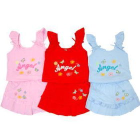 Girls Cute 2 Piece Skirt/Short Outfit Case Pack 24