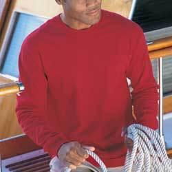 Hanes heavyweight 100% preshrunk cotton long sleeve tee Color: ASH 2XLhanes 