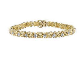 X-O Diamond Bracelet : 14K Yellow Gold - 2.00 CT Diamondsdiamond 