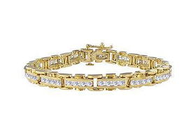 Diamond Bracelet : 14K Yellow Gold - 3.00 CT Diamondsdiamond 