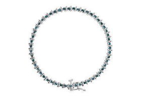 Blue Diamond Bracelet : 14K White Gold - 2.00 CT Diamondsblue 