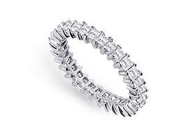 Platinum Diamond Eternity Band : 2.00 CT Diamonds - Ring Size 9.5platinum 