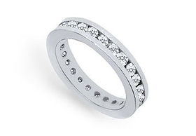 Platinum Diamond Eternity Band : 1.00 CT Diamonds - Ring Size 9.5platinum 