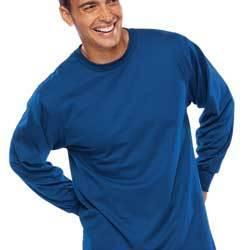 Jerzees heavyweight blend 50/50 long sleeve tee Color: ROYAL 3XLjerzees 