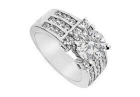 Diamond Engagement Ring : 14K White Gold - 2.00 CT Diamonds - Ring Size 9.0diamond 