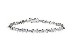 CZ Sterling Silver Braceletsterling 