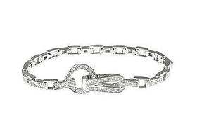 CZ Sterling Silver Braceletsterling 