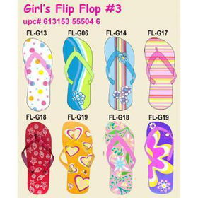 Girl's Flip Flops Case Pack 144girl 