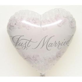 18" Mylar Balloon - Just Married Case Pack 24mylar 