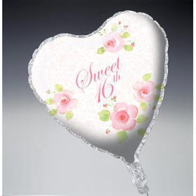 18" Mylar Balloon - Pink Garden Sweet 16 Case Pack 24mylar 