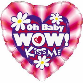 18" Mylar Balloon - Wow! Daisies Case Pack 48mylar 