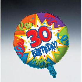 18" Mylar Balloon - Birthday Blast 30 Case Pack 24mylar 