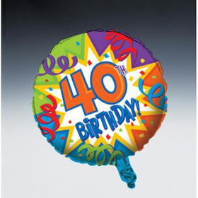 18" Mylar Balloon - Birthday Blast 40 Case Pack 24mylar 