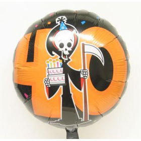 18" Mylar Balloon - Grim Reaper 40 Case Pack 24mylar 