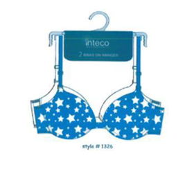 Inteco Intimates 2 Bras on Hanger Case Pack 24inteco 