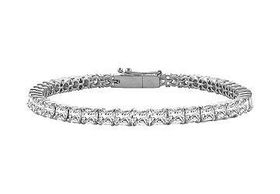 Diamond Tennis Bracelet : 18K White Gold  4.00 CT Diamondsdiamond 