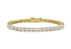 Diamond Tennis Bracelet : 18K Yellow Gold - 4.00 CT Diamondsdiamond 