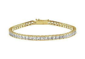 Diamond Tennis Bracelet : 18K Yellow Gold - 3.00 CT Diamondsdiamond 