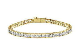 Diamond Tennis Bracelet : 18K Yellow Gold - 4.00 CT Diamondsdiamond 