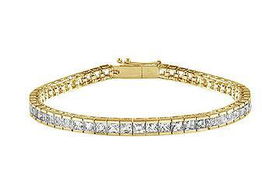 Diamond Tennis Bracelet : 18K Yellow Gold - 5.00 CT Diamondsdiamond 