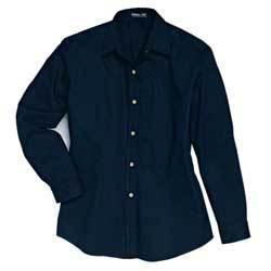 Jonathan Corey performance brushed twill long sleeve shirt women Color: BLACK SMjonathan 