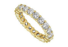 Diamond Eternity Ring : 14K Yellow Gold - 1.00 CT Diamonds - Ring Size 9.5diamond 