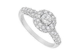 Diamond Ring : 14K White Gold - 1.25 CT Diamonds - Ring Size 9.0diamond 