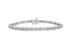 Diamond Tennis Bracelet : 14K White Gold - 1.00 CT Diamondsdiamond 