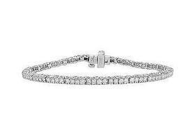 Diamond Tennis Bracelet : 14K White Gold - 2.00 CT Diamondsdiamond 