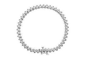 Diamond S Bracelet : 14K White Gold - 1.00 CT Diamondsdiamond 