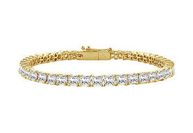 Diamond Tennis Bracelet : 14K Yellow Gold  5.00 CT Diamondsdiamond 