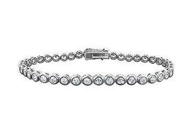 Diamond Tennis Bracelet : 14K White Gold  4.00 CT Diamondsdiamond 