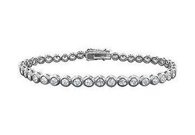 Diamond Tennis Bracelet : 14K White Gold  5.00 CT Diamondsdiamond 