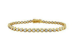 Diamond Tennis Bracelet : 14K Yellow Gold  2.00 CT Diamondsdiamond 