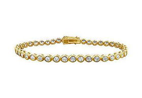 Diamond Tennis Bracelet : 14K Yellow Gold  3.00 CT Diamondsdiamond 